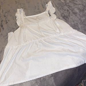 Cato brand babydoll tank. White. Size 26/28.